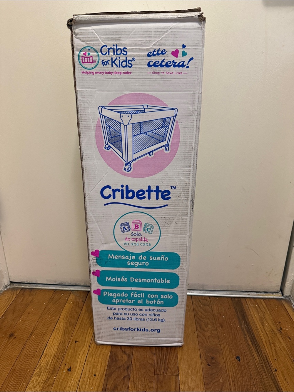 Cribette Portable Crib - Pink